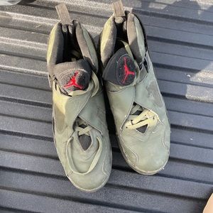 Jordan 8 Undefeated olive green
